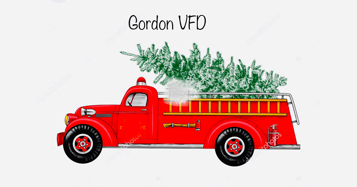 Gordon VFD Christmas Parade, Saturday, November 26th.  Everyone is welcome to be a part of the parade...